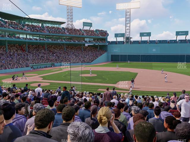 Seating view for Fenway Park Section Loge Box 112