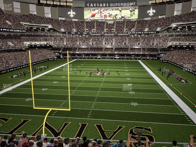 Seating view for Caesars Superdome Section 323