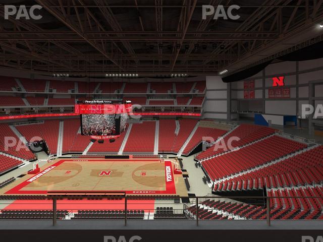 Seating view for Pinnacle Bank Arena Section 203