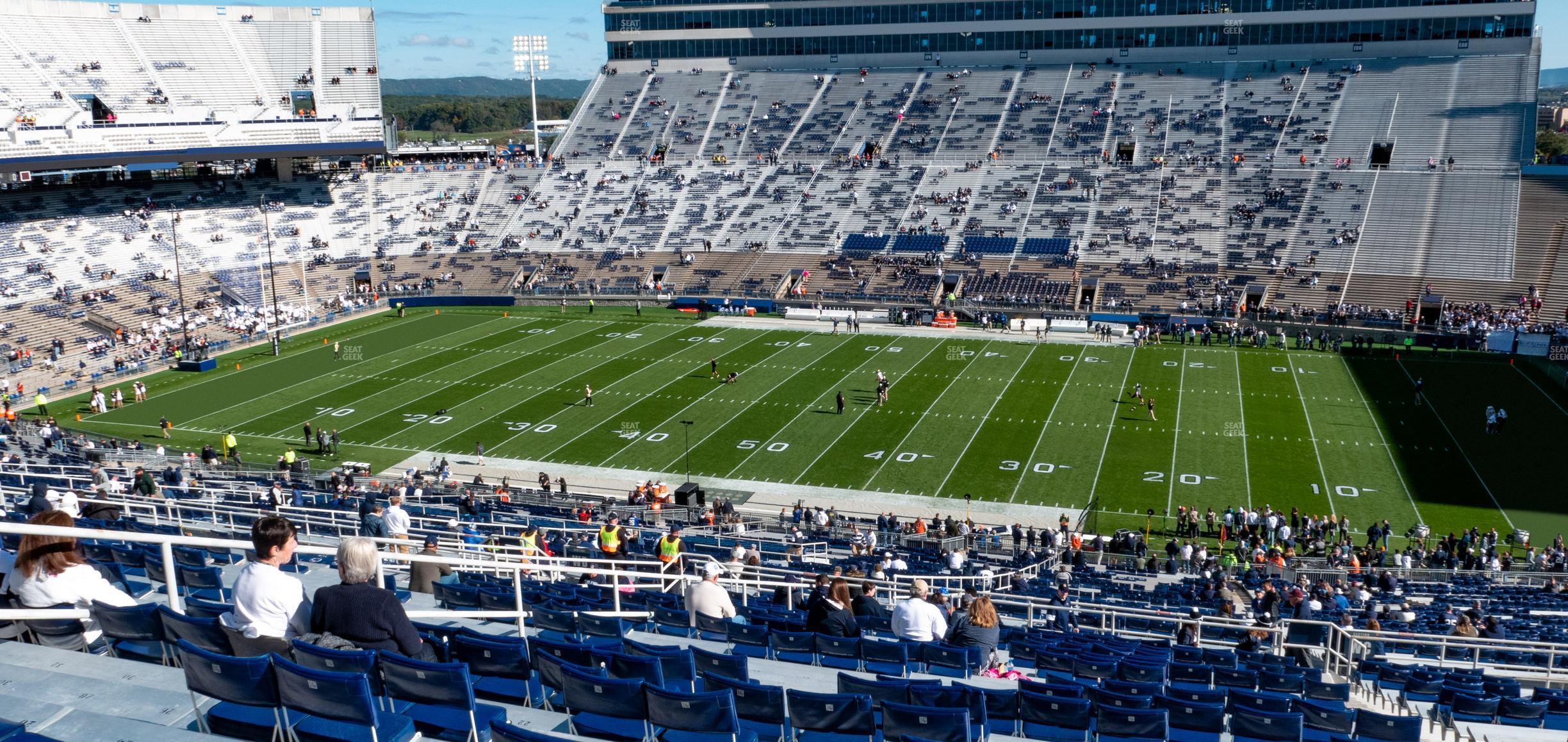 Seating view for Beaver Stadium Section West C Upper