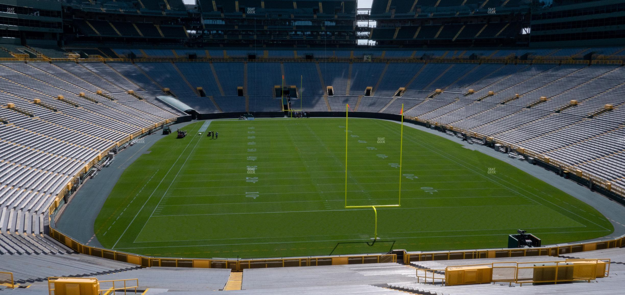 Seating view for Lambeau Field Section 101