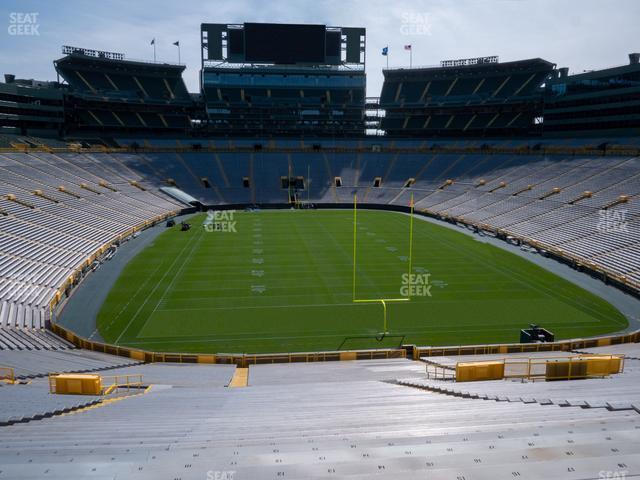 Seating view for Lambeau Field Section 101