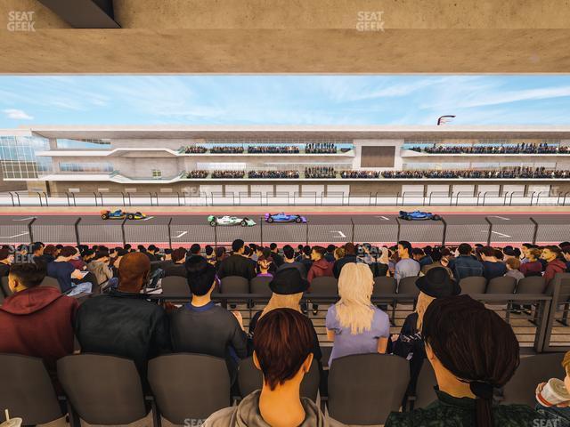 Seating view for Circuit of The Americas Section Main Grandstand Mezzanine 6 A