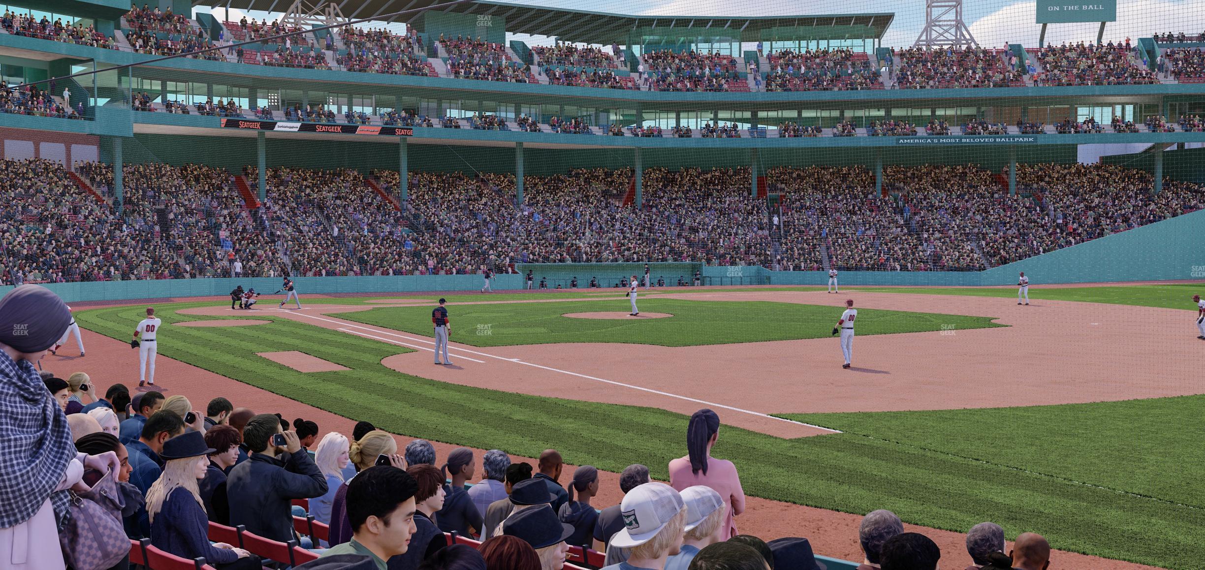 Seating view for Fenway Park Section Field Box 12