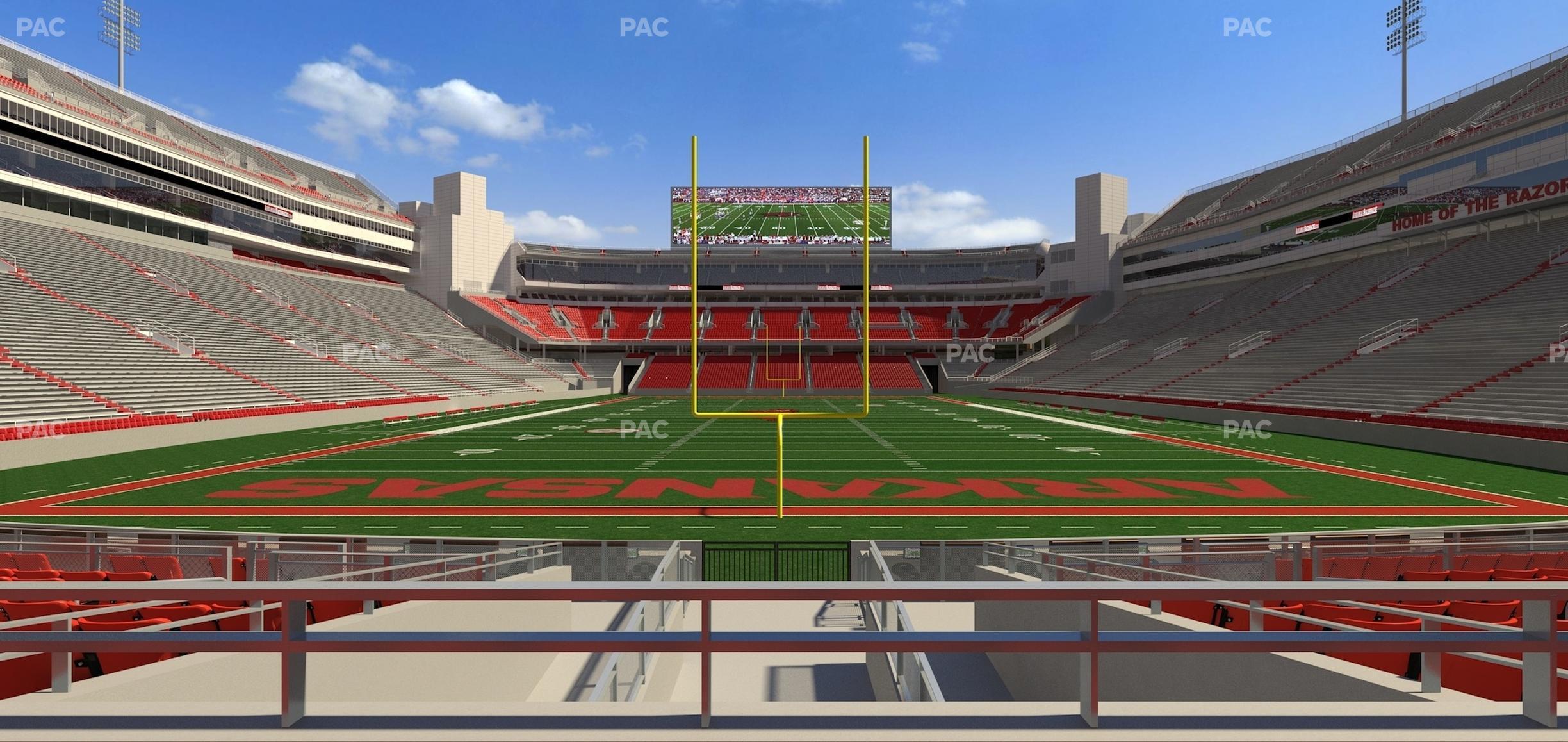 Seating view for Razorback Stadium Section F 5