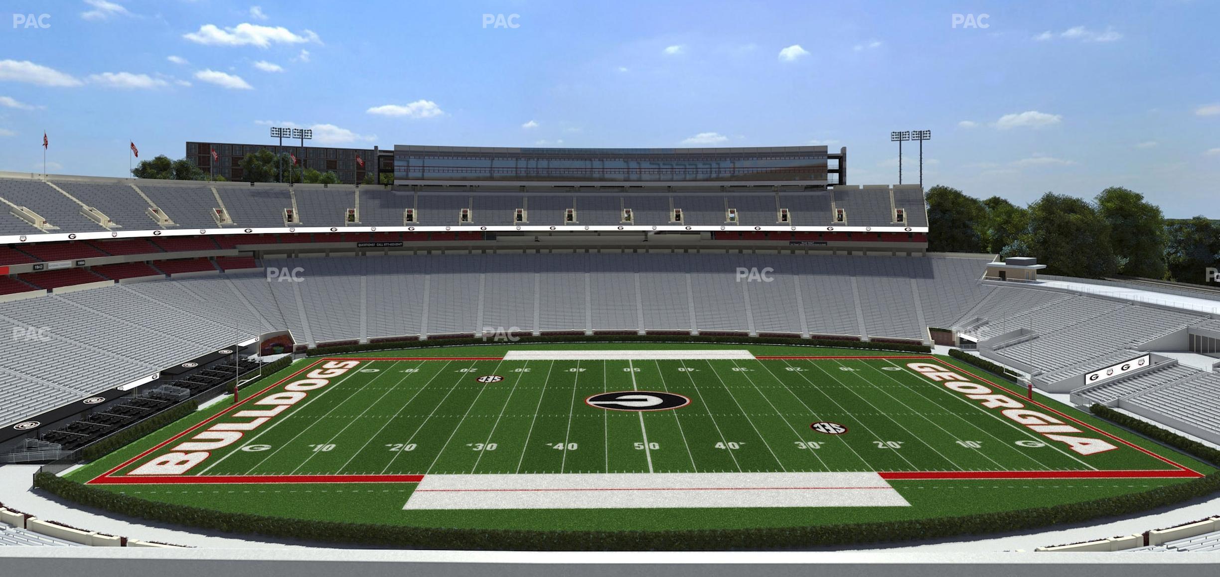 Seating view for Sanford Stadium Section 307