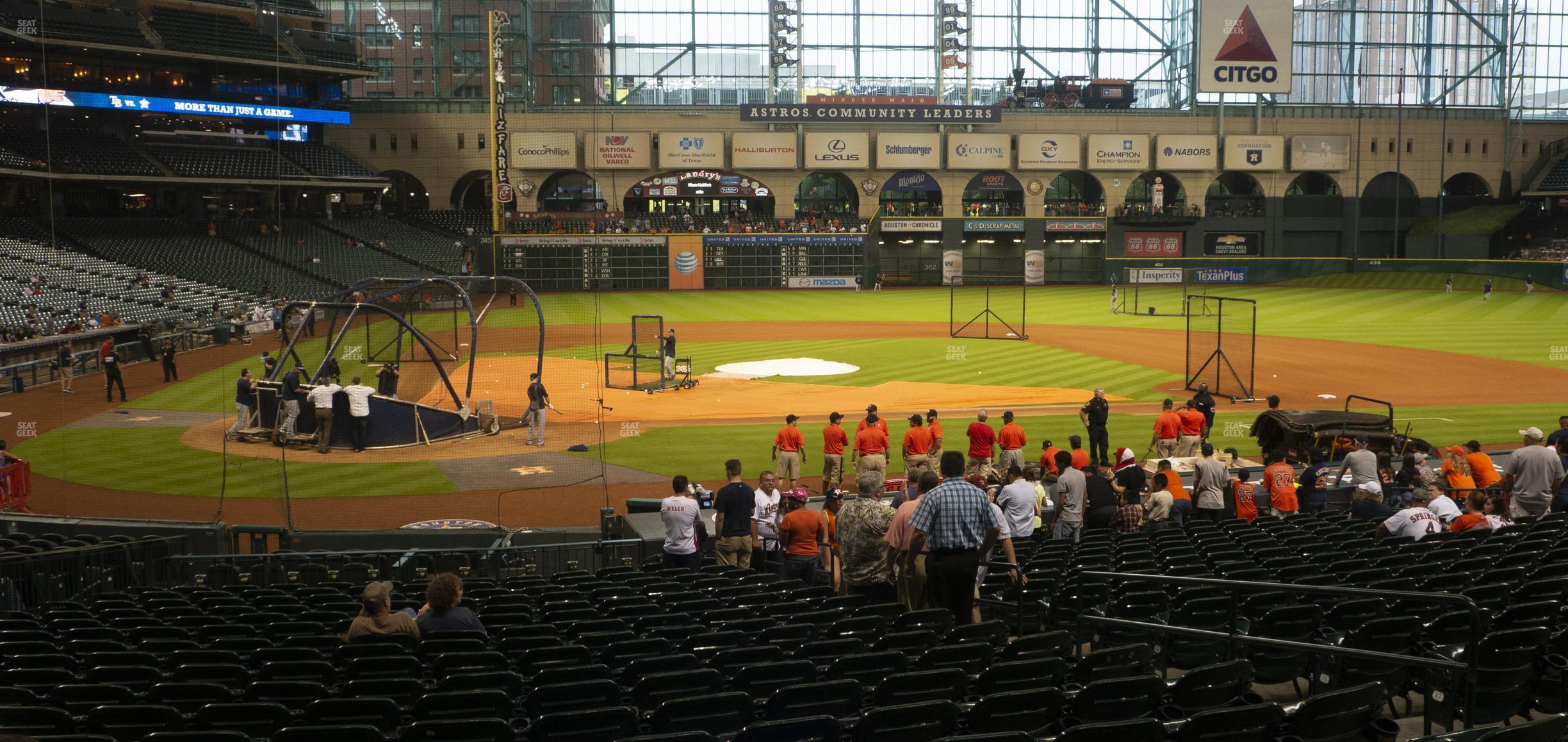 Seating view for Minute Maid Park Section 124