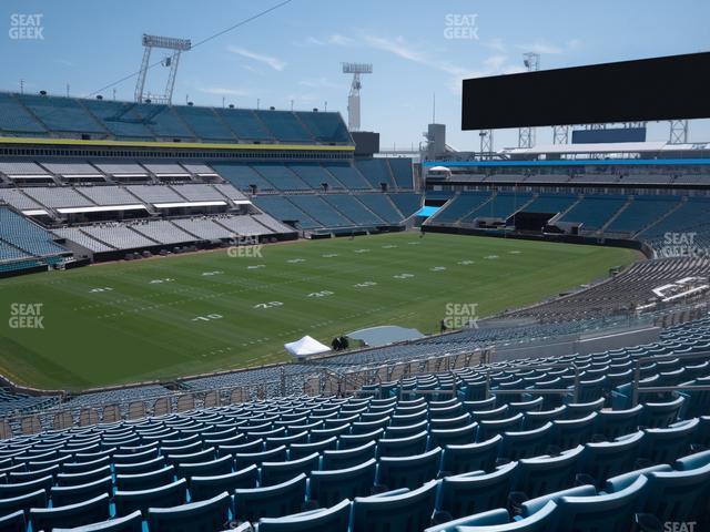 Seating view for EverBank Stadium Section 216