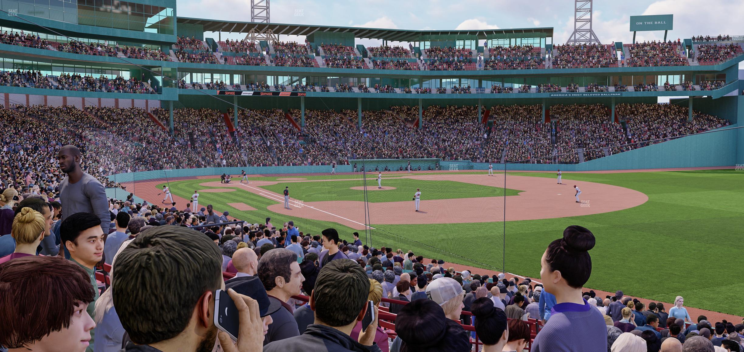 Seating view for Fenway Park Section Right Field Box 95