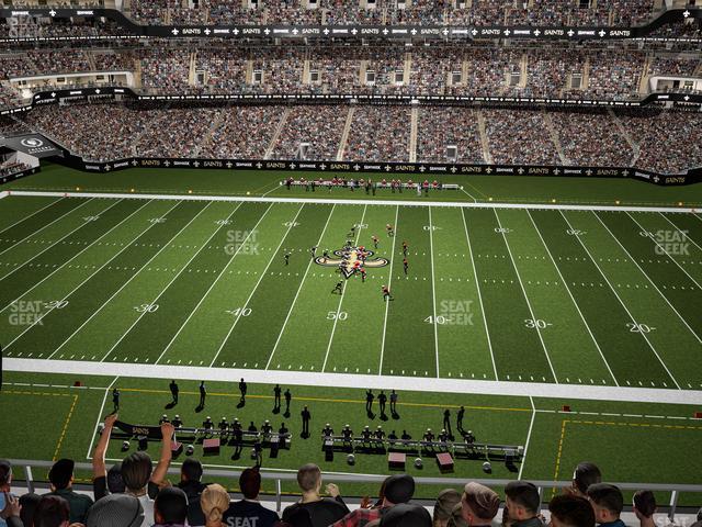 Seating view for Caesars Superdome Section 545