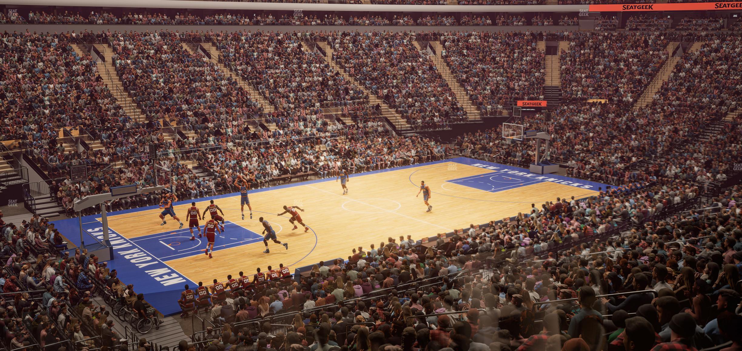 Seating view for Madison Square Garden Section 105 Wc