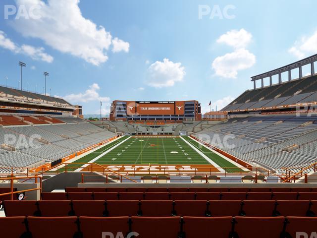 Seating view for Darrell K Royal - Texas Memorial Stadium Section Terrace Club 16