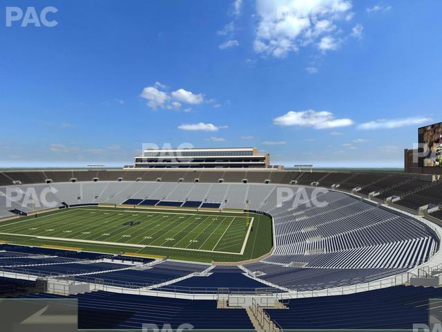 Seating view for Notre Dame Stadium Section Duncan Loge 721