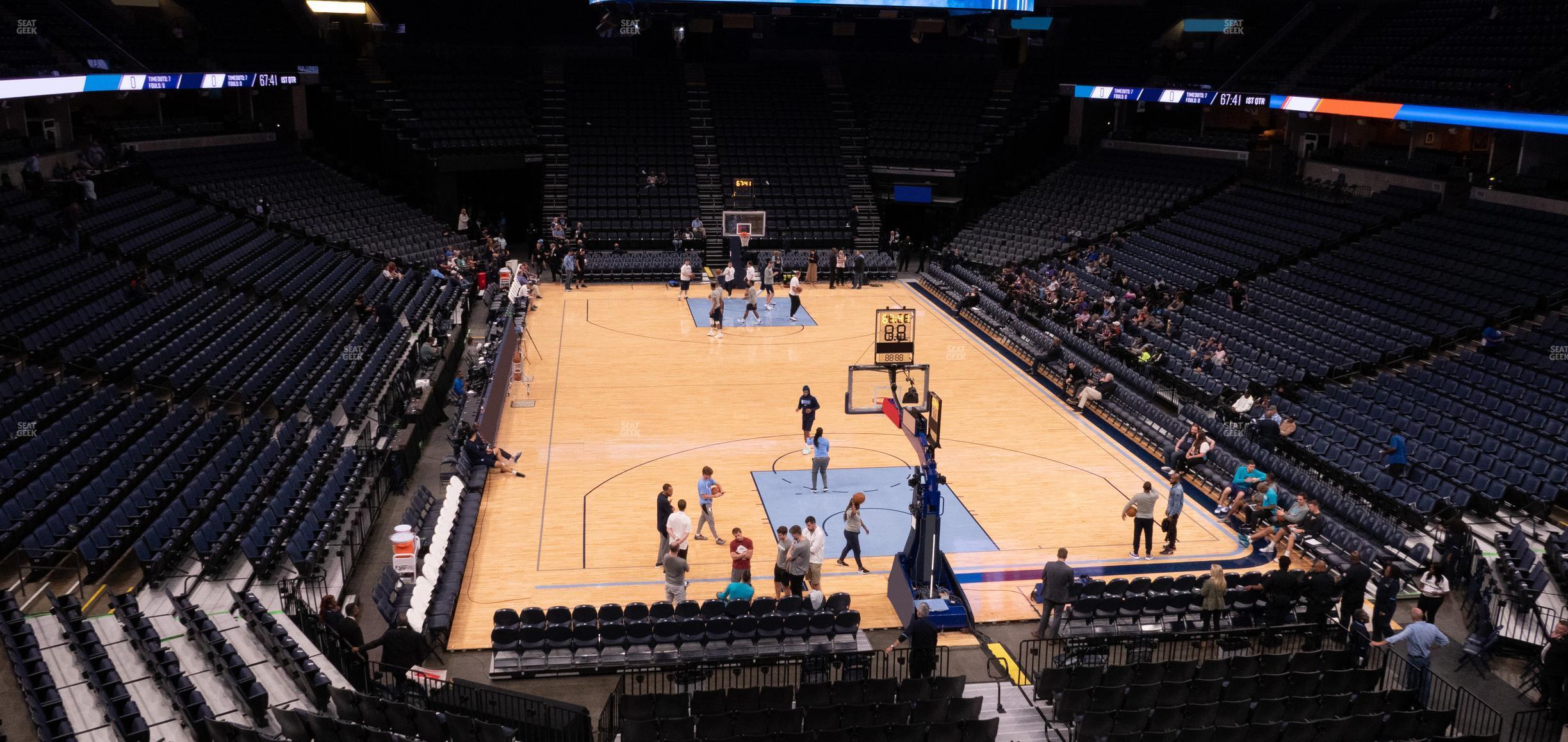 Seating view for FedExForum Section 109 A