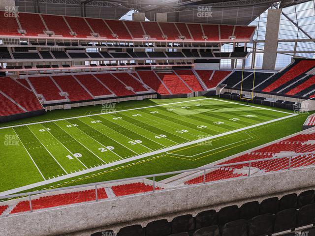 Seating view for Mercedes-Benz Stadium Section 216