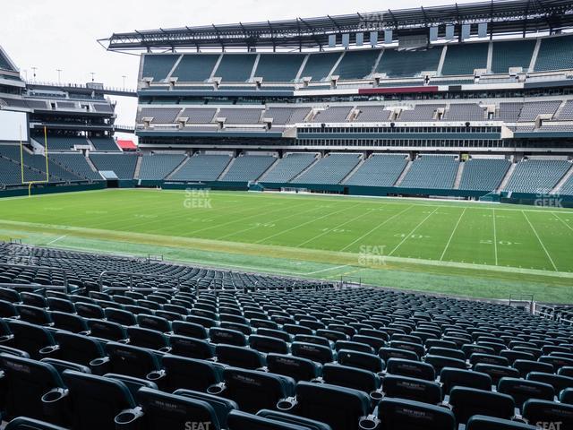 Seating view for Lincoln Financial Field Section 121