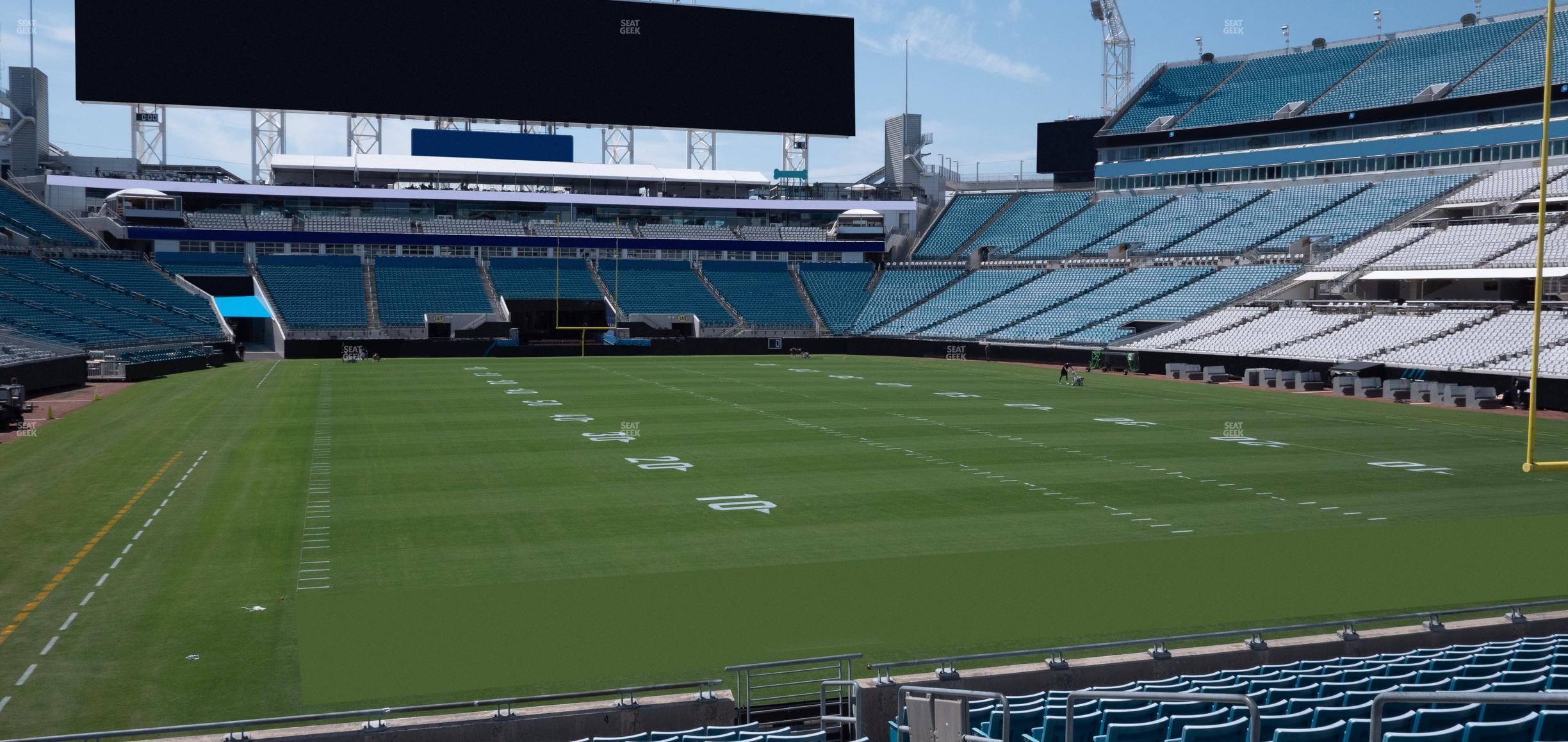 Seating view for EverBank Stadium Section 125