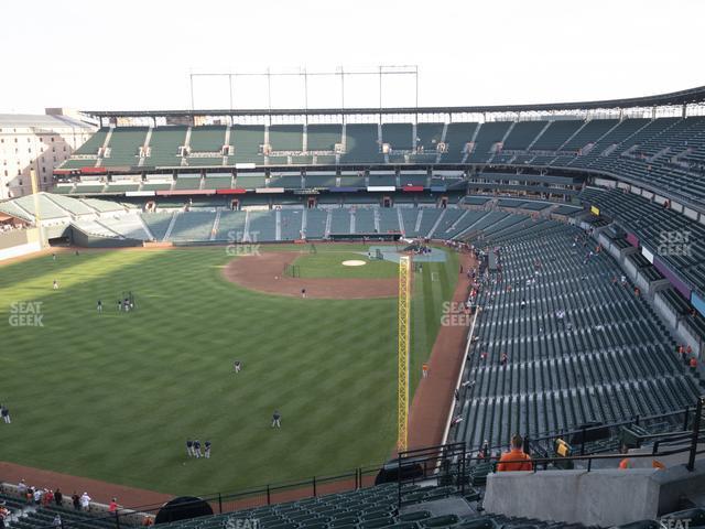 Seating view for Oriole Park at Camden Yards Section 378