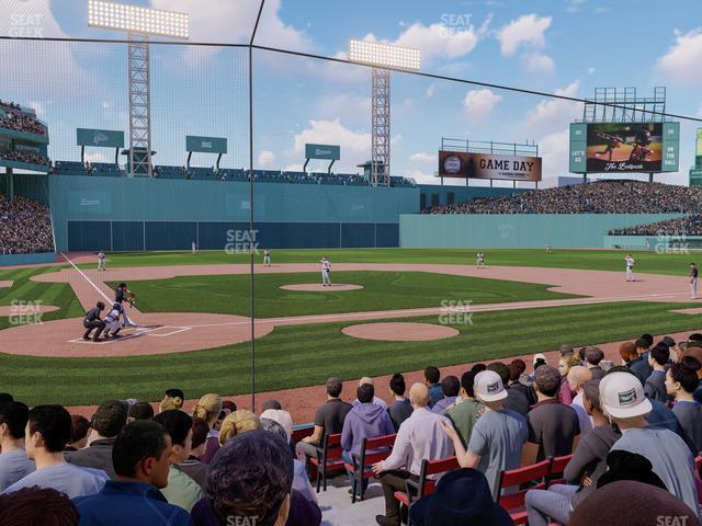 Seating view for Fenway Park Section Field Box 39