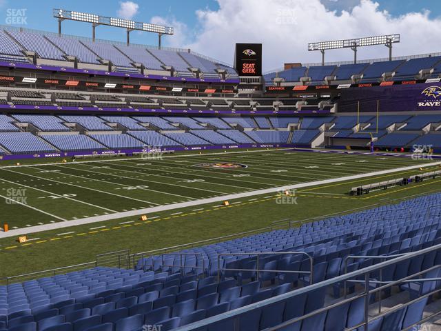 Seating view for M&T Bank Stadium Section 132