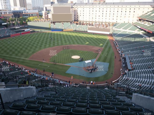 Seating view for Oriole Park at Camden Yards Section 344