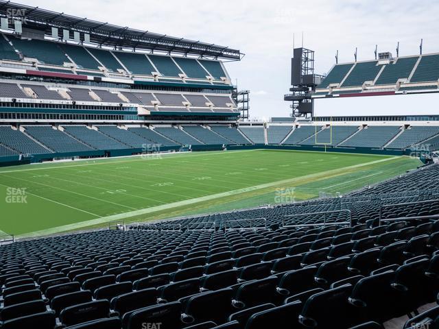 Seating view for Lincoln Financial Field Section 114