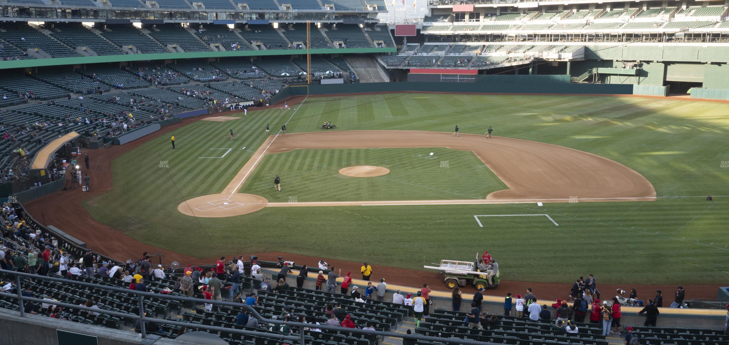 Seating view for Oakland Coliseum Section 213