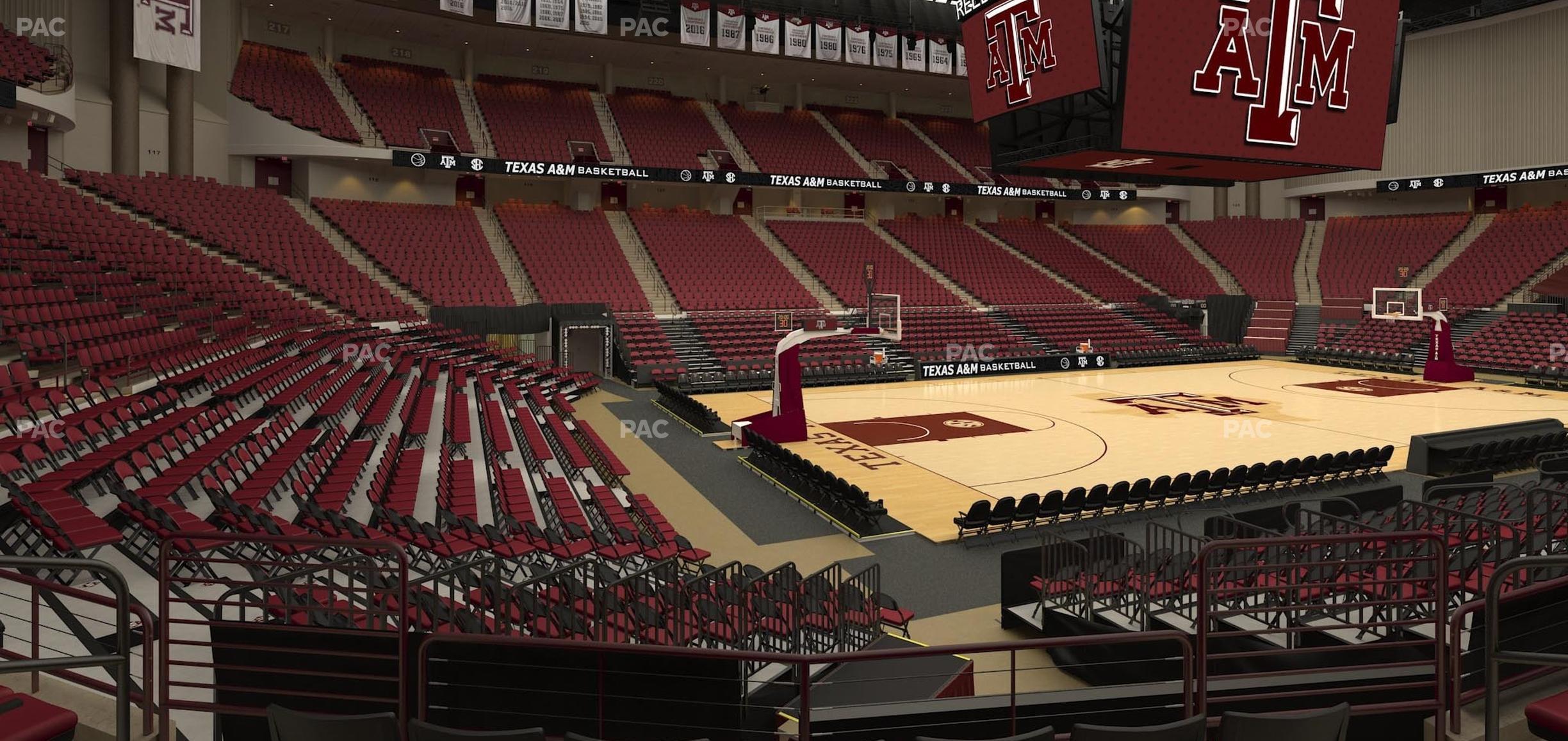 Seating view for Reed Arena Section 108