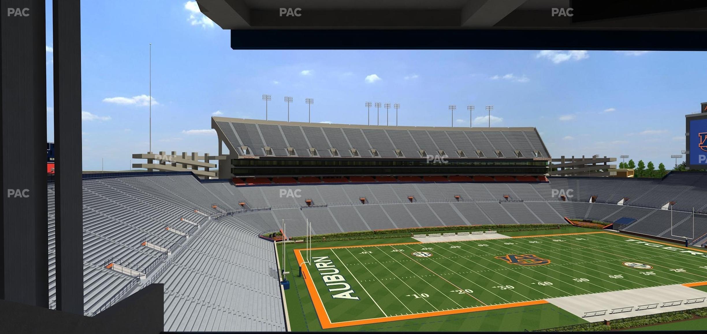 Seating view for Jordan-Hare Stadium Section North Club