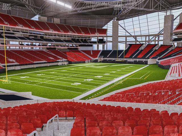 Seating view for Mercedes-Benz Stadium Section 116