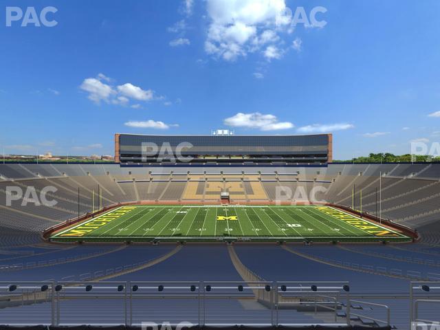 Seating view for Michigan Stadium Section West Side Chair Back 23