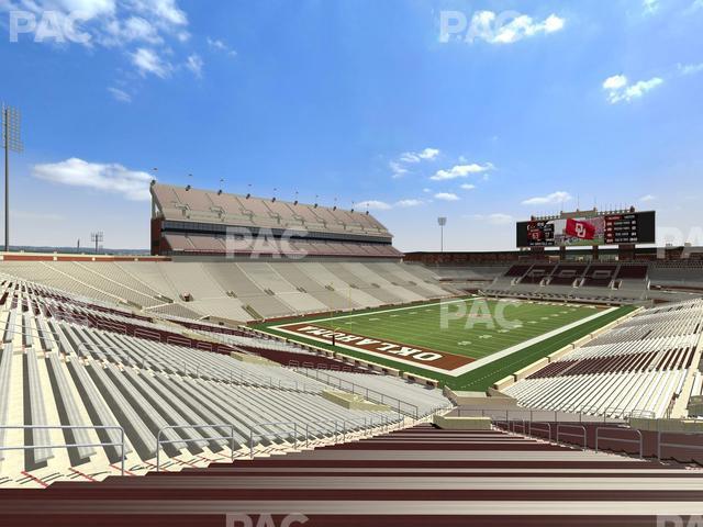 Seating view for Gaylord Family Oklahoma Memorial Stadium Section 14