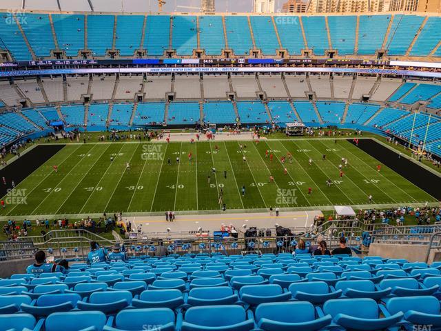 Seating view for Bank of America Stadium Section 542