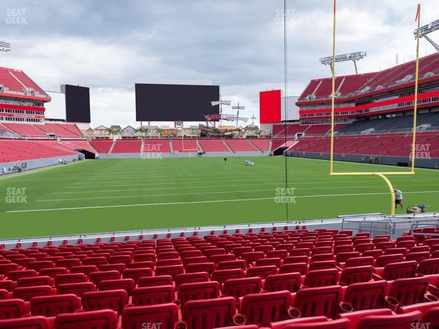 Seating view for Raymond James Stadium Section 122