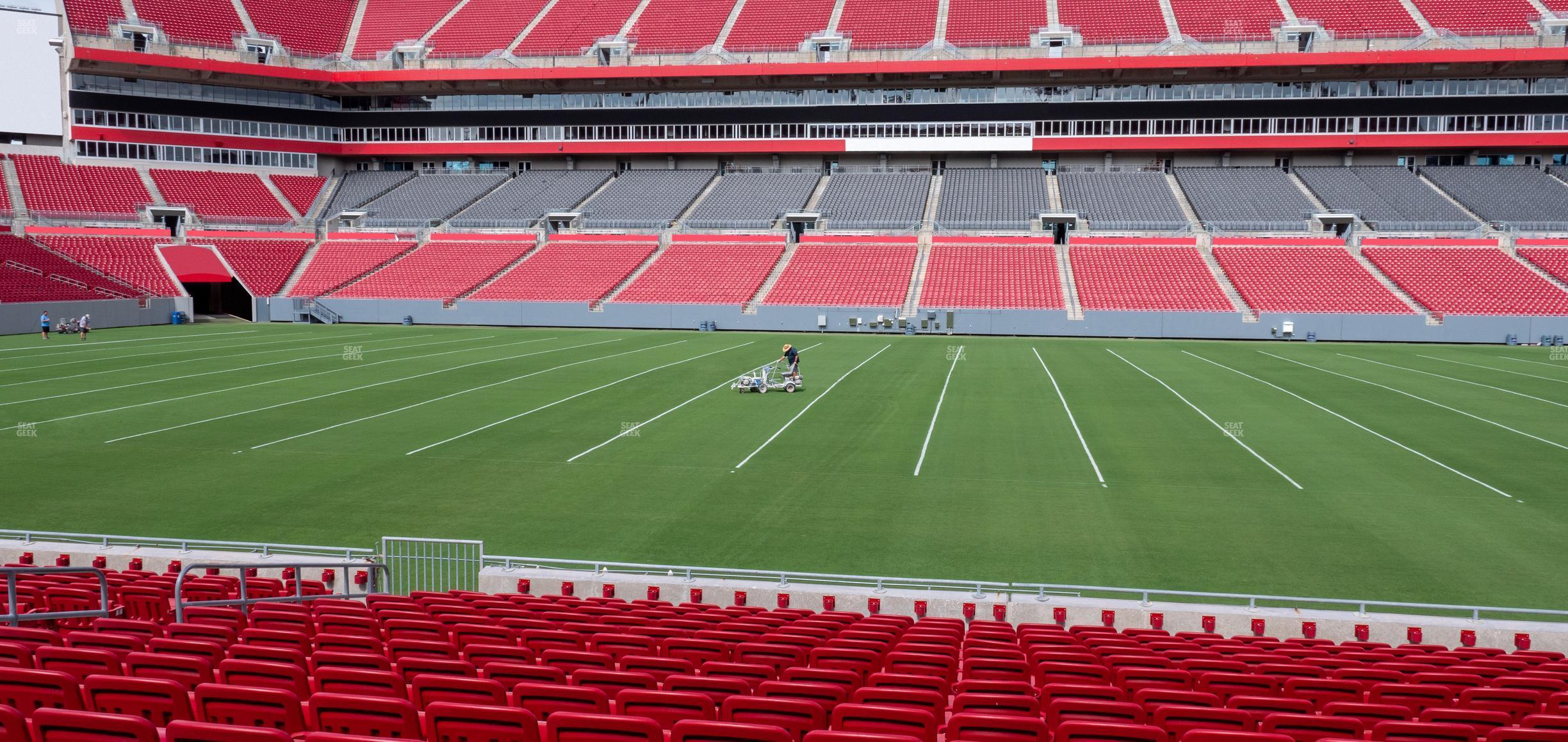 Seating view for Raymond James Stadium Section 136