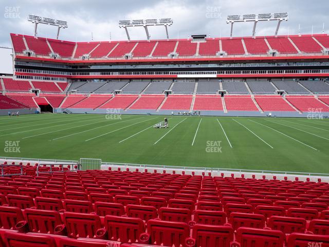 Seating view for Raymond James Stadium Section 136