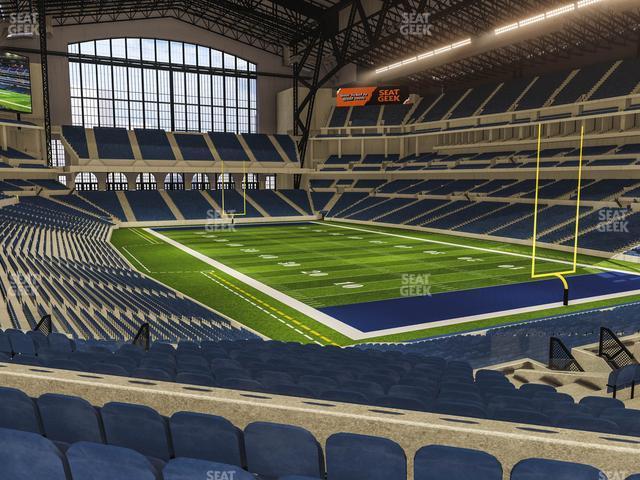 Seating view for Lucas Oil Stadium Section 231