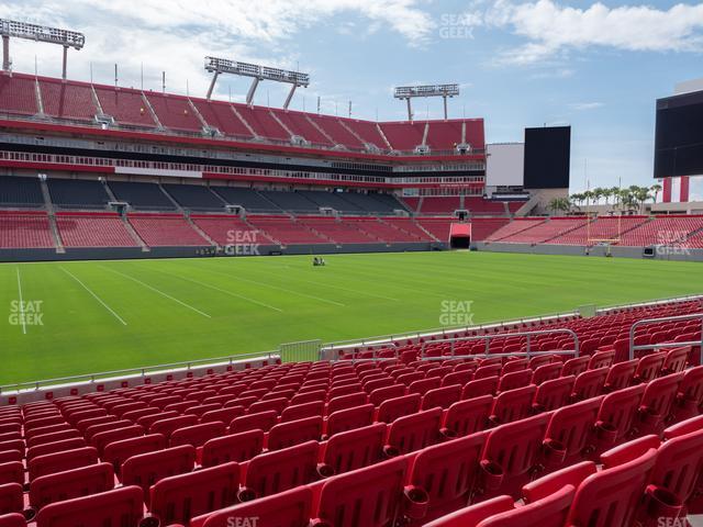 Seating view for Raymond James Stadium Section 108