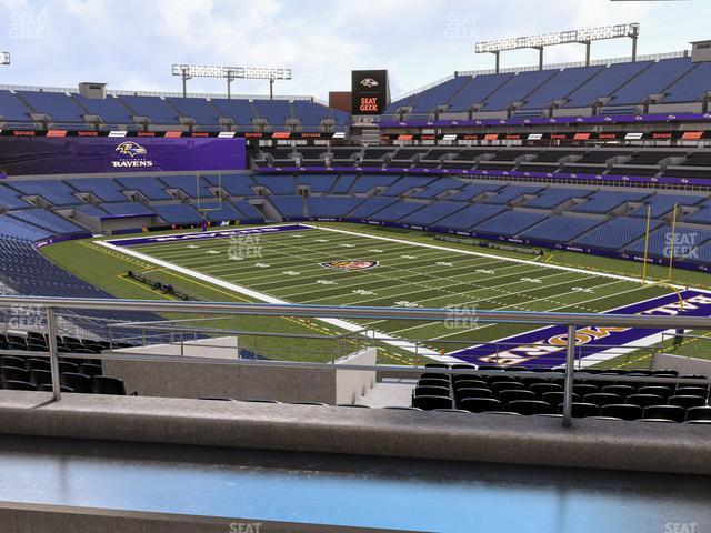 Seating view for M&T Bank Stadium Section Suite 304