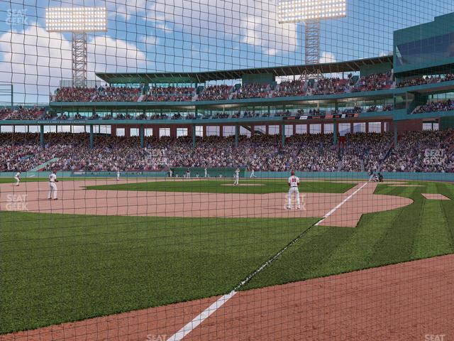 Seating view for Fenway Park Section Dugout Box 79