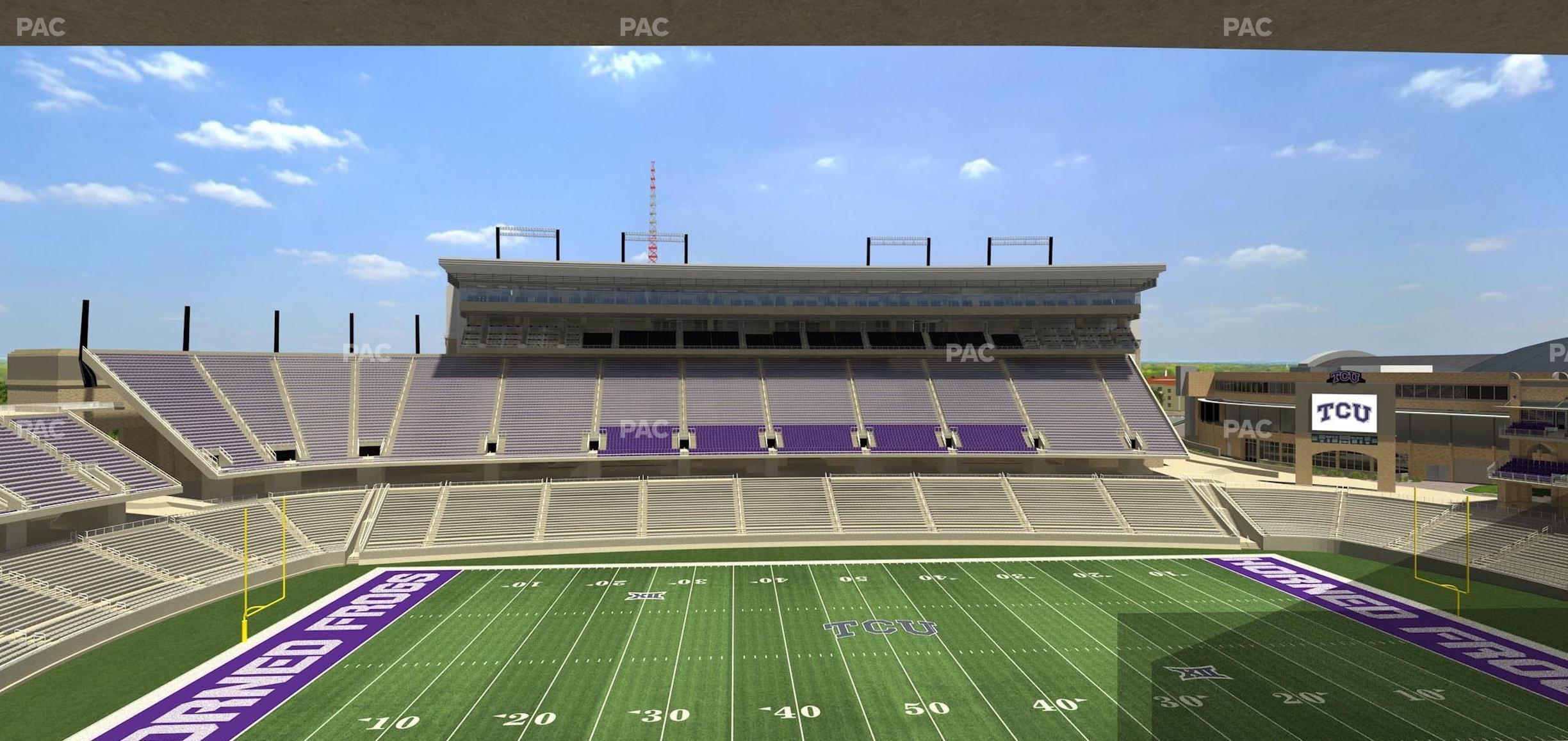 Seating view for Amon G. Carter Stadium Section Champions Suite 12