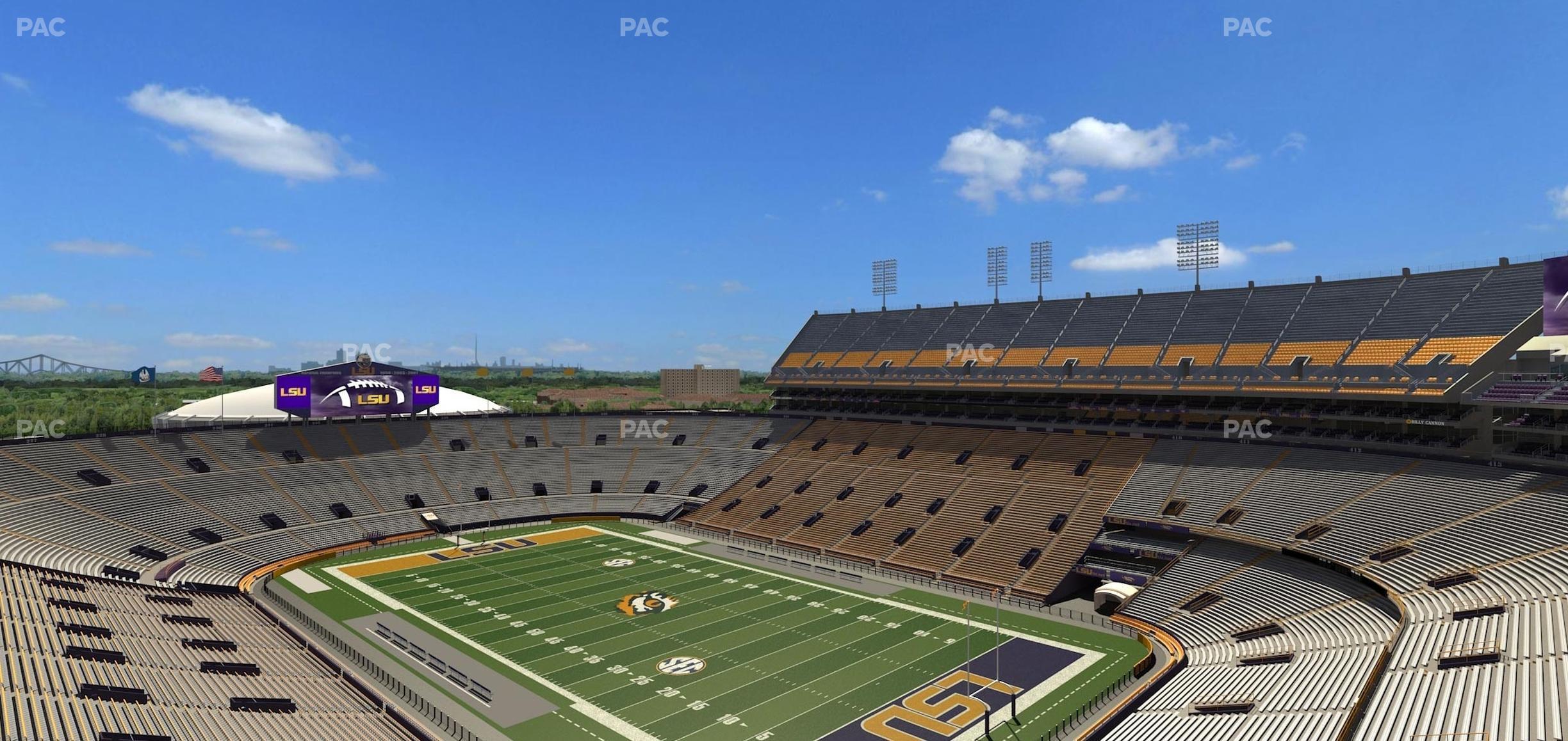 Seating view for Tiger Stadium Section Club 568