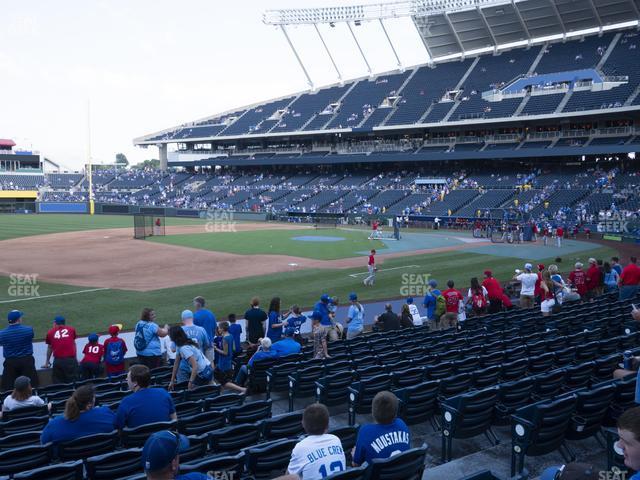 Seating view for Kauffman Stadium Section 116