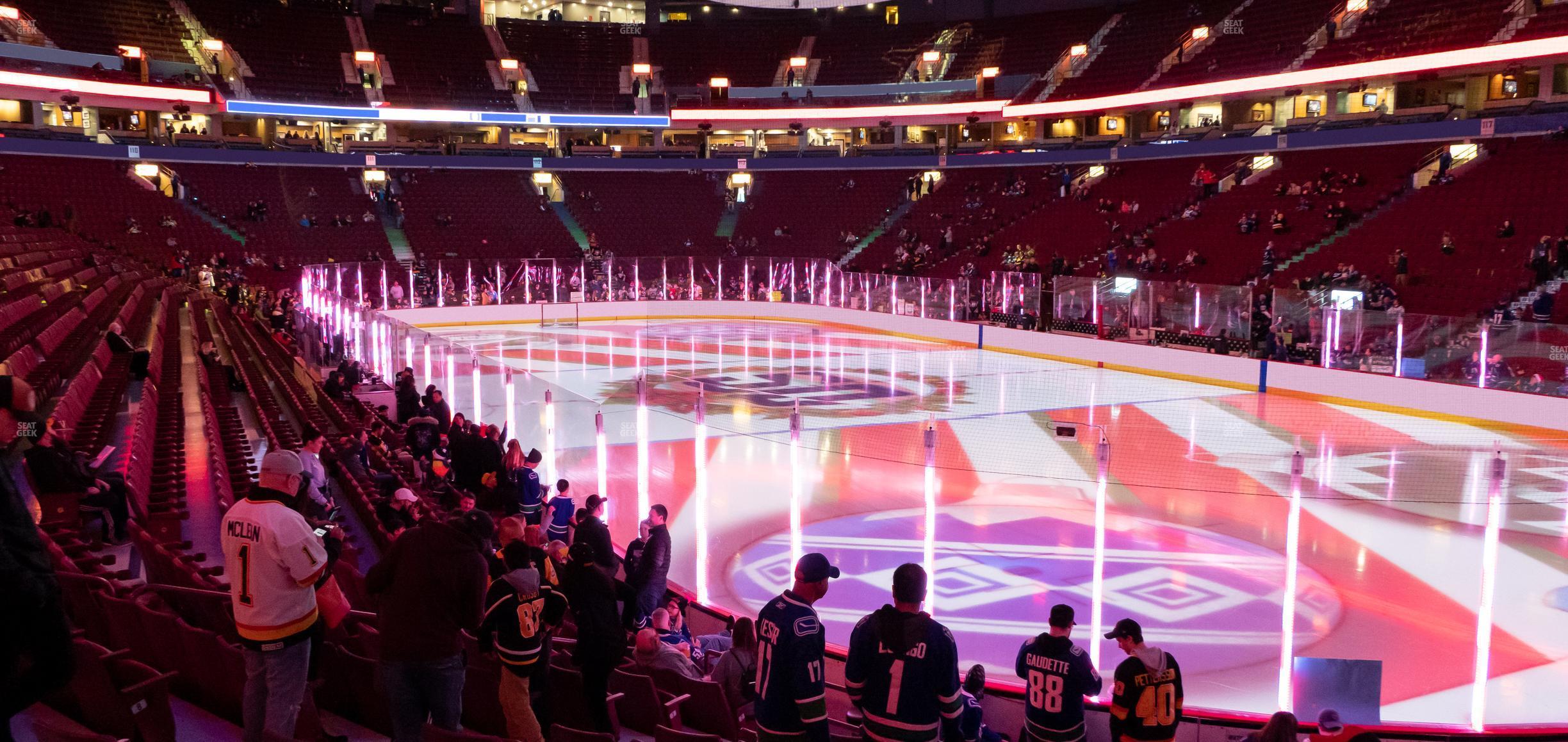 Seating view for Rogers Arena Section 102