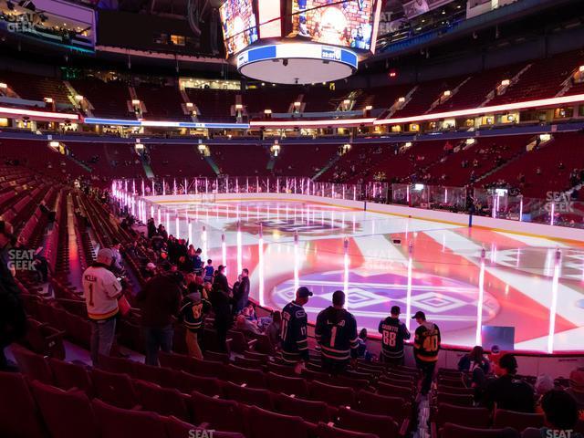 Seating view for Rogers Arena Section 102