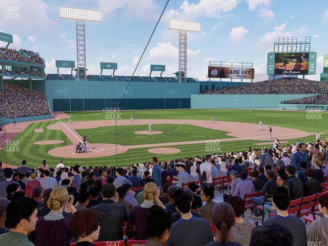 Seating view for Fenway Park Section Loge Box 125