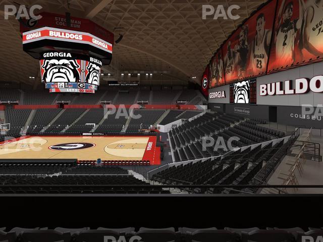 Seating view for Stegeman Coliseum Section Cc