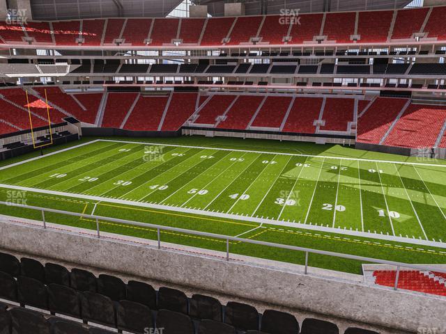 Seating view for Mercedes-Benz Stadium Section 208