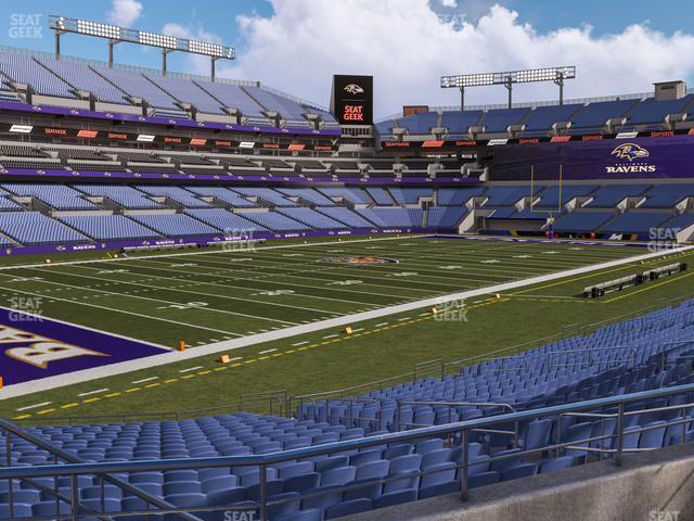 Seating view for M&T Bank Stadium Section 133