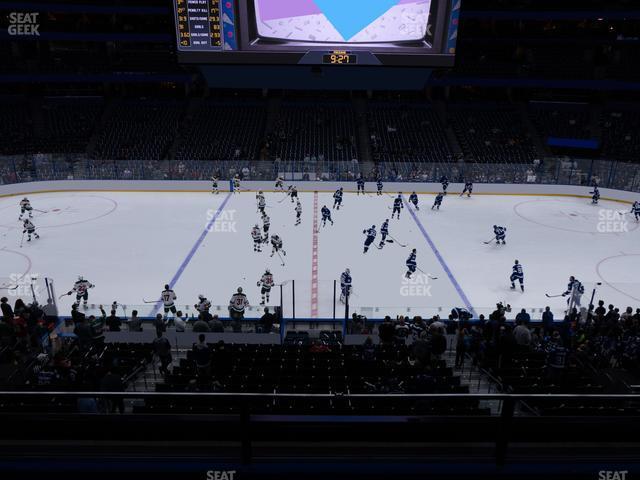 Seating view for Amalie Arena Section 201